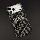 Embroidered Designer Fabric CD Case for iPhone 17 Series | Sophisticated Slim Cover