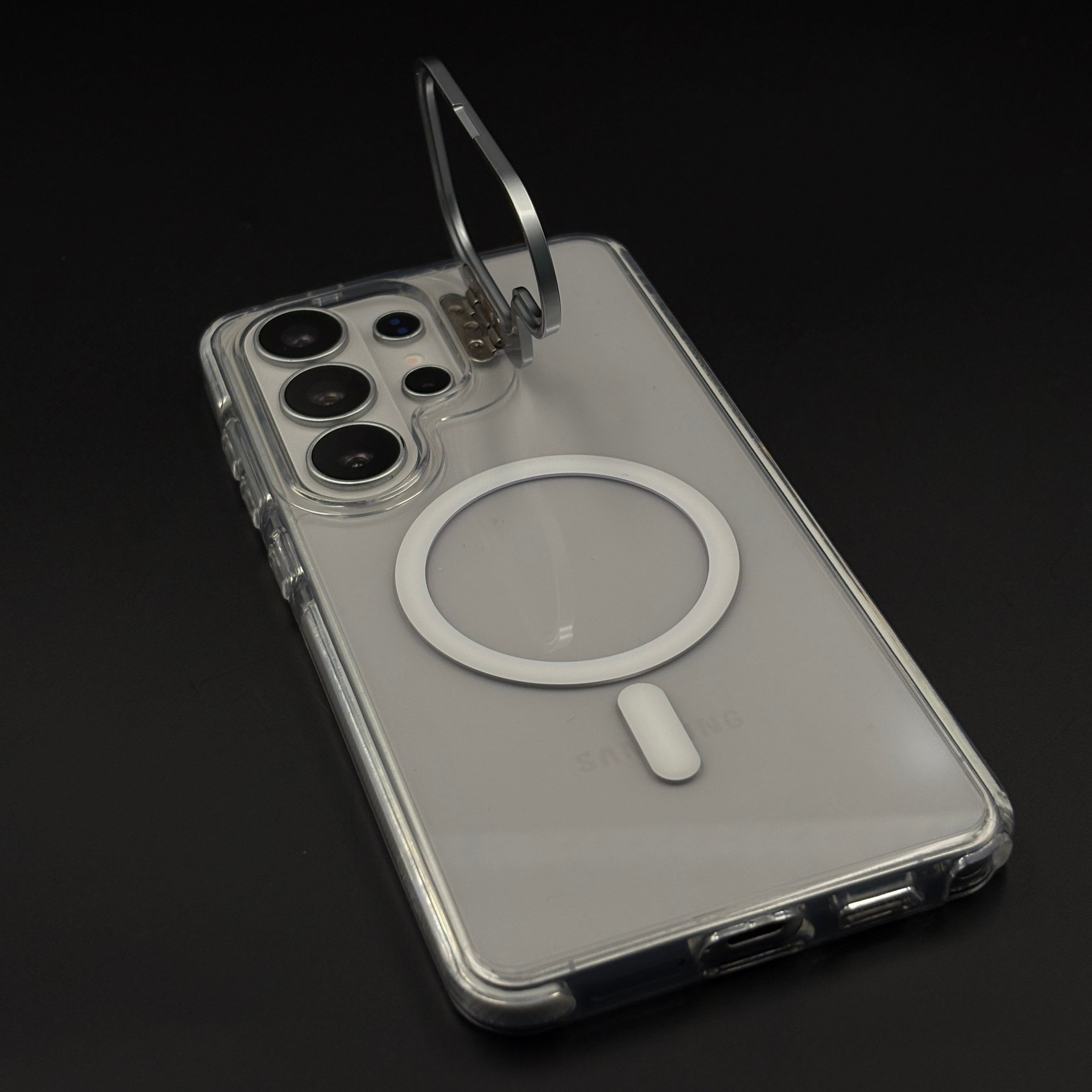 Non-Yellowing Clear Camera Kickstand MagSafe Mobile Case Cover for Samsung Galaxy S26 Ultra