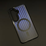 Ribbed Smoky Clear MagSafe Mobile Case Cover for Samsung Galaxy S26