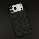 CC Pattern PU Leather Case for iPhone 17 Series | Monogram Soft Touch Protection