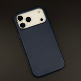 Minimalist Leather Logo Phone Case Cover for iPhone 17 Series | Slim Premium Everyday Protection