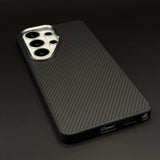 Carbon Fiber Case with Hidden Magsafe for Samsung Galaxy S26 Ultra | Metallic Camera Guard | Slim Magnetic Luxury Protection