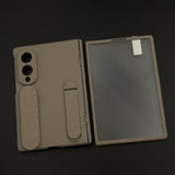 Smooth Silk Feel Silicone Case with Kickstand & Wristband for Samsung Galaxy Z Fold 8 | Front Screen Protector