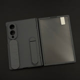 Smooth Silk Feel Silicone Case with Kickstand & Wristband for Samsung Galaxy Z Fold 8 | Front Screen Protector