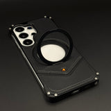 Heavy Duty Rugged Metal Ring Stand MagSafe Mobile Case Cover for Samsung Galaxy S26 Ultra