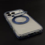 Metal Ring Stand MagSafe Protective Crystal Clear Case Cover for iPhone 18 Pro