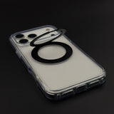 Metal Ring Stand MagSafe Protective Crystal Clear Case Cover for iPhone 18 Pro