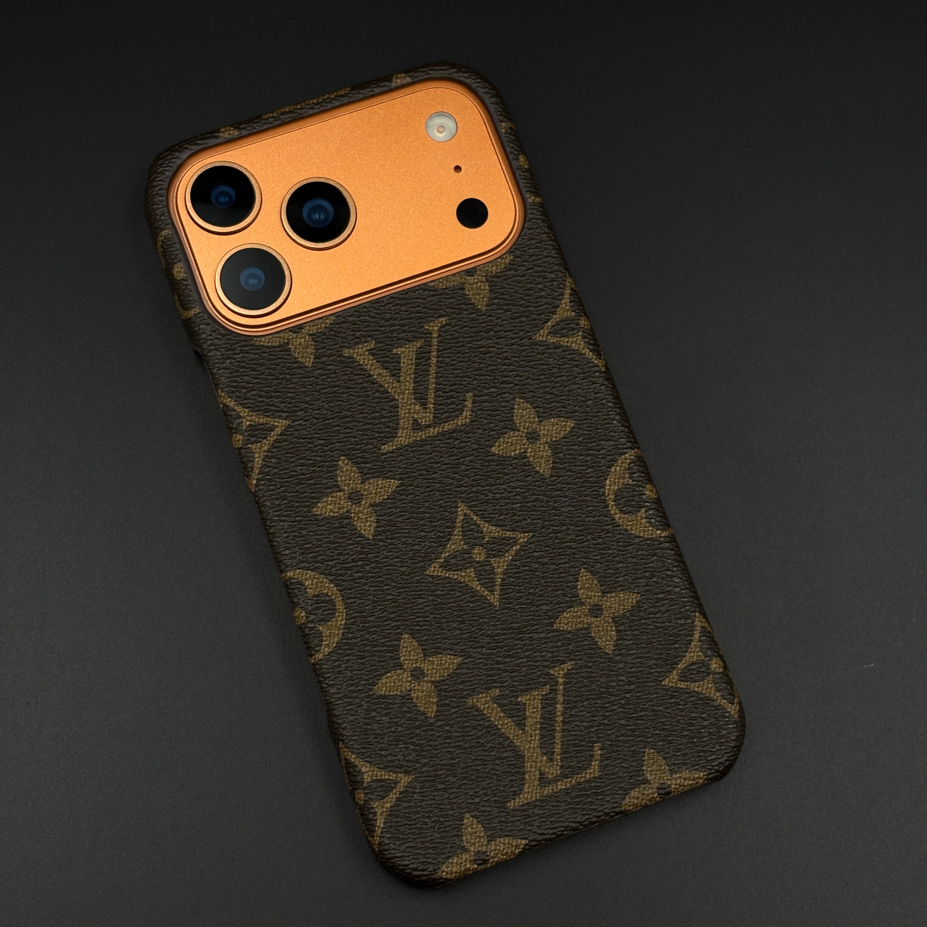 Luxury Brand Borderless Frame PU Leather Case for iPhone 17 Series | Designer Protective Cover
