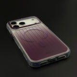 Translucent Pinstripe MagSafe Case Cover with Raised Camera Guard for iPhone 17 Series