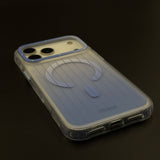 Translucent Pinstripe MagSafe Case Cover with Raised Camera Guard for iPhone 17 Series