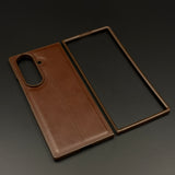 Stitched Leather Case for Samsung Galaxy Z Fold 6 | Premium Handcrafted Vintage Edition