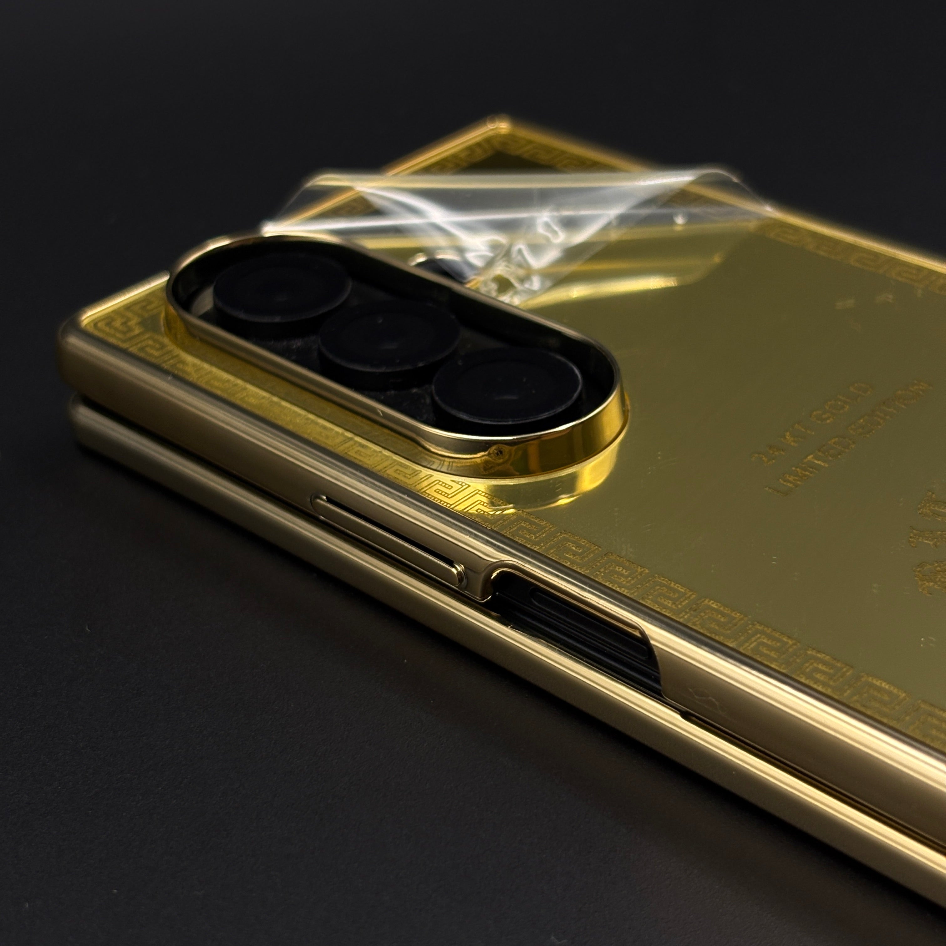 Handcrafted 24K Gold Plated Crypto Case for Samsung Galaxy Z Fold 7 | Luxury Limited Edition Cover