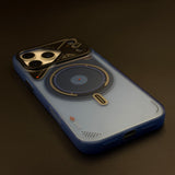 Tech-Inspired Futuristic Armor MagSafe Case Cover for iPhone 18 Pro