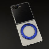 Premium Transparent Case with 360° Rotating Kickstand for Samsung Galaxy Z Flip 7 | No-Yellowing | Sleek Fit