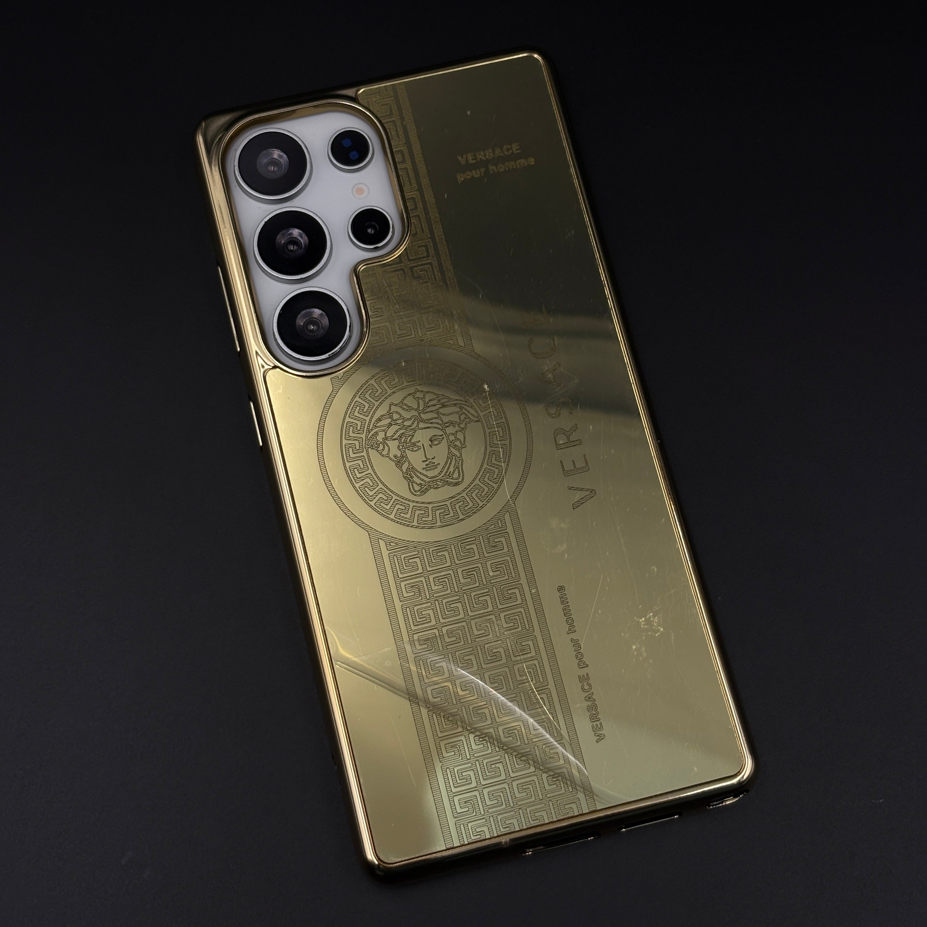 Handcrafted 24K Gold Plated VS Pour Homme Case for Samsung Galaxy S25 Ultra | Luxury Limited Edition Cover