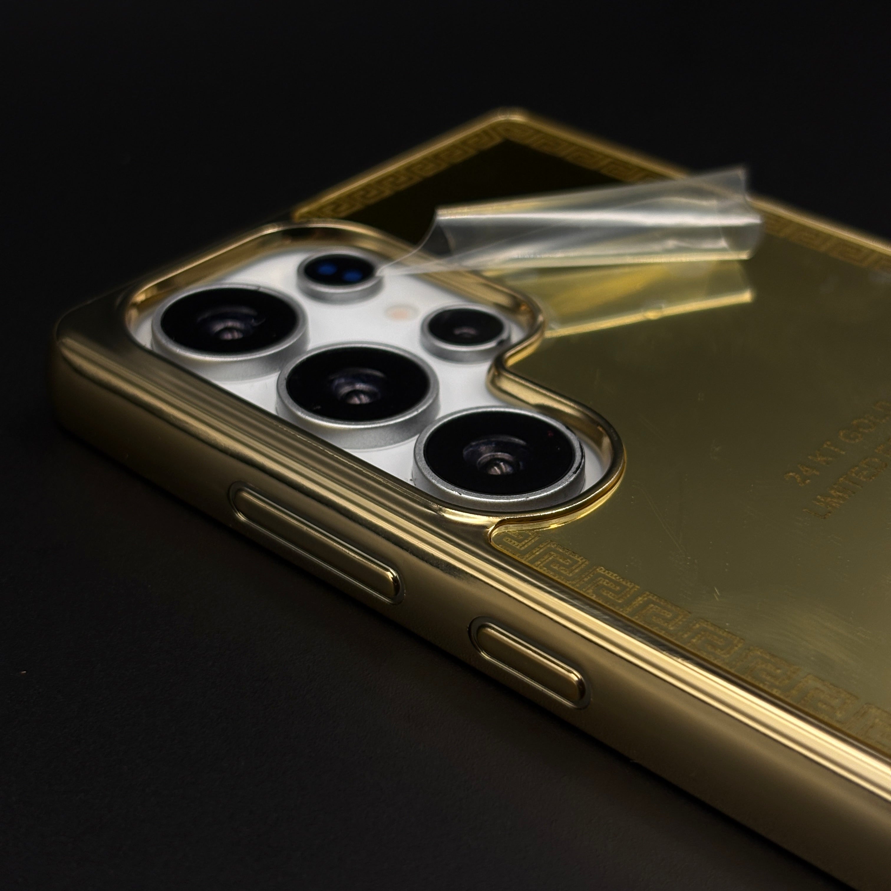 Handcrafted 24K Gold Plated Crypto Case for Samsung Galaxy S25 Ultra | Luxury Limited Edition Cover