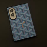 EGY Monogram Pattern Fabric Texture Mobile Case Cover for Samsung Galaxy Z Fold 8