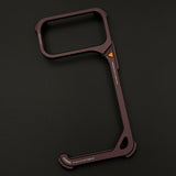 9 Shape Aluminum Metal Frameless Border Mobile Case Cover for iPhone 17 Series