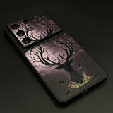 Luxury Deer Embroidery Mobile Case Cover for Samsung Galaxy S26 Ultra