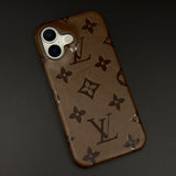 Branded Monogram Pattern Mobile Case Cover for iPhone 17 | Artisan Embossed Leather | Premium Feel