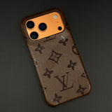 Branded Monogram Pattern Mobile Case Cover for iPhone 17 Series | Artisan Embossed Leather | Premium Feel