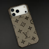 Branded Monogram Pattern Mobile Case Cover for iPhone 17 Series | Artisan Embossed Leather | Premium Feel
