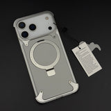 Metal Stand Mobile Case Cover for iPhone 17 Series | Rugged MagSafe Armor Shell