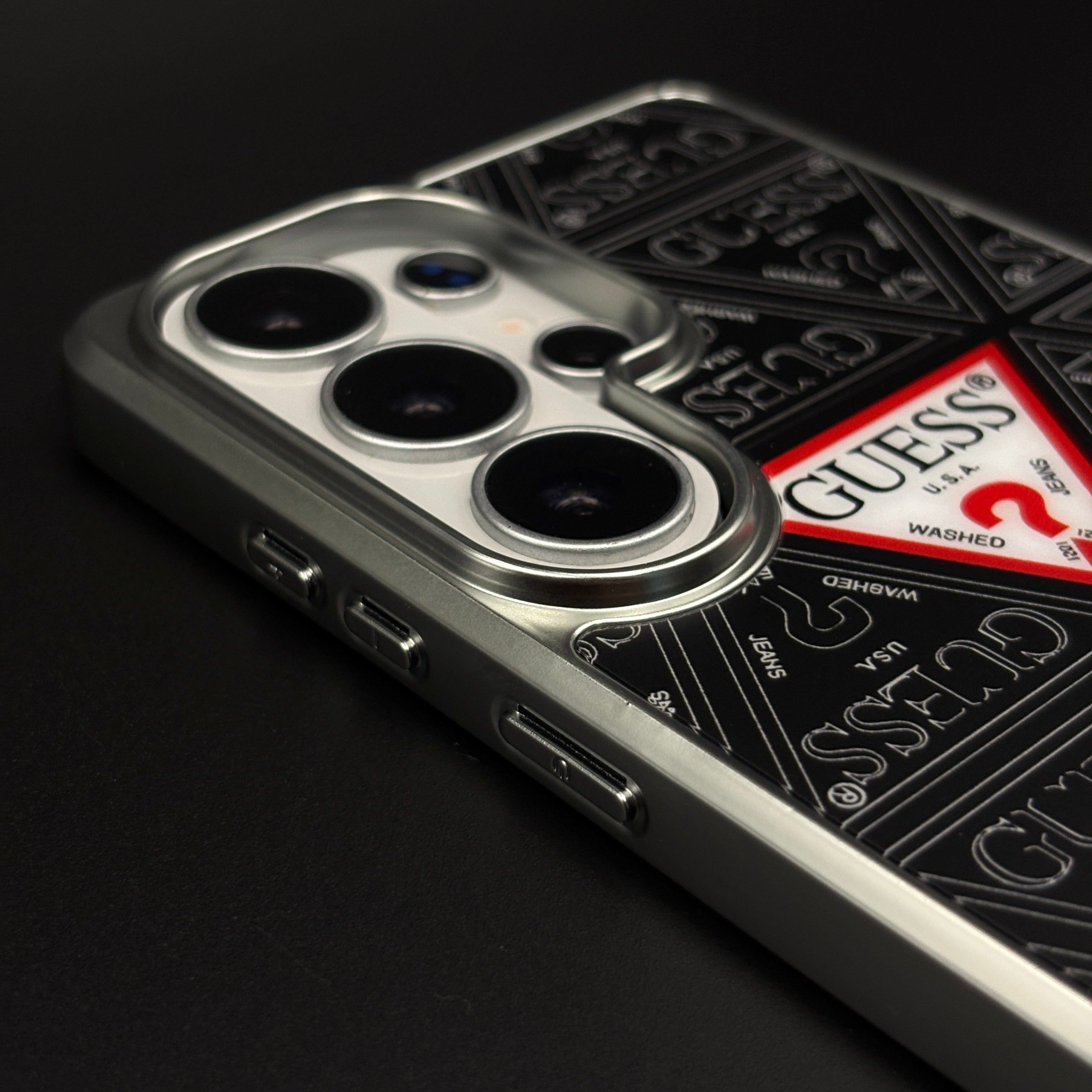 GS Fashion Brand Metal Style Frame Case Cover for Samsung Galaxy S26 Ultra
