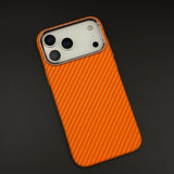 Carbon Fiber Slim Mobile Case Cover for iPhone 17 Series | Rare Aramid Texture Finish | Real Carbon Fibre Feel | Hidden MagSafe