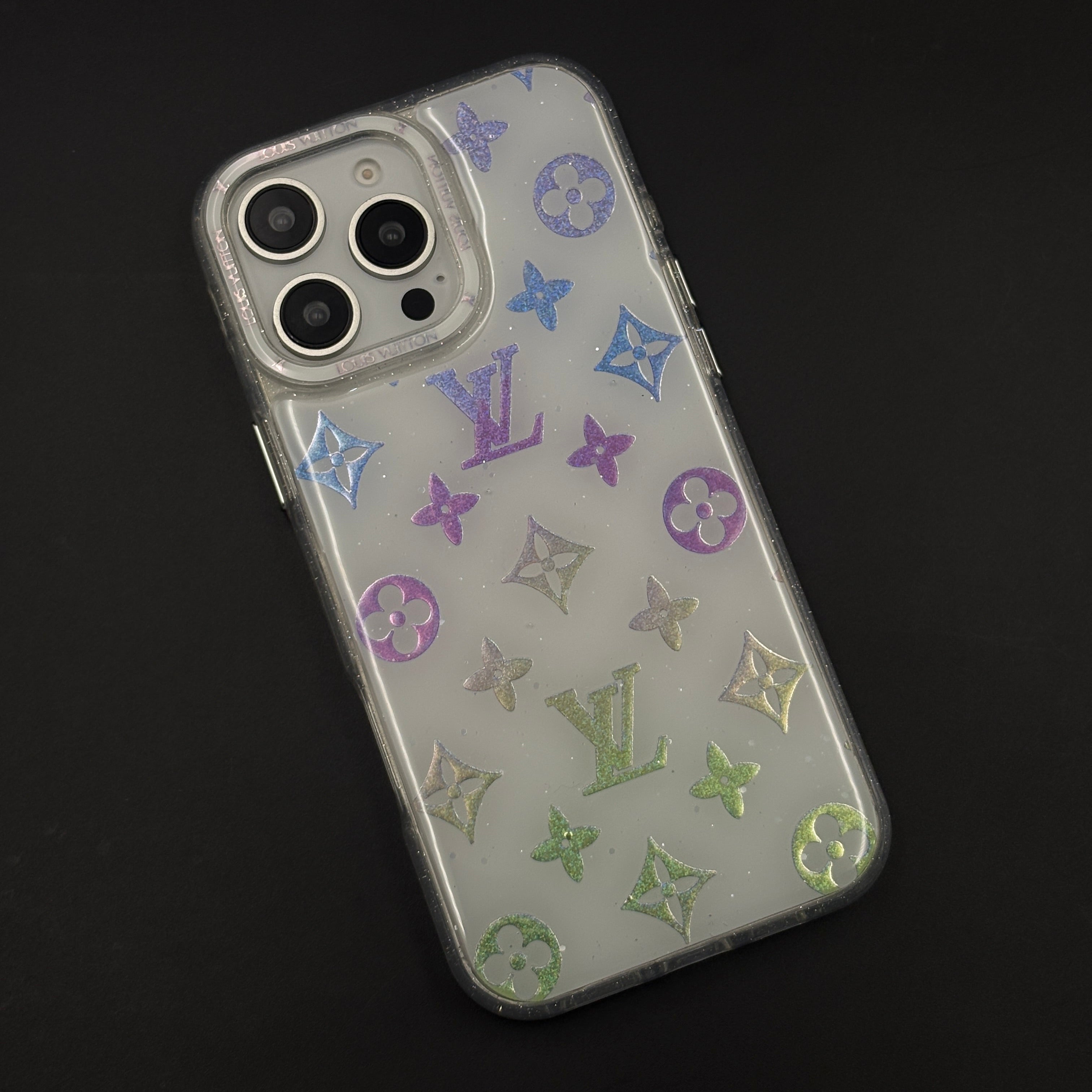 Luxury Fashion Brand Rainbow Pattern Case for iPhone 16 Pro Max