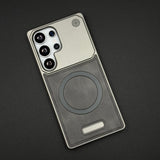 Luxury Leather MagSafe Case for Samsung Galaxy S25 Ultra | AeroFlex Hard Borderless Design