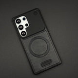 Luxury Leather MagSafe Case for Samsung Galaxy S25 Ultra | AeroFlex Hard Borderless Design