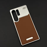 AeroFlex Aluminium Leather Case with Magsafe for Samsung Galaxy S25 Ultra | Premium Metallic Frame | Hybrid Back Cover