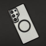 Luxury MagSafe Case for Samsung Galaxy S25 Ultra | Hard PC | Metal Camera Bump | Built-In Kickstand