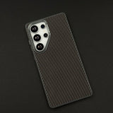 Carbon Fiber Case with Hidden Magsafe for Samsung Galaxy S25 Ultra | Metallic Camera Guard | Slim Magnetic Luxury Protection