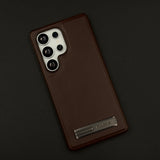 PU Leather Kickstand Case for Samsung Galaxy S25 Ultra | Microfibre Lining | Sleek Grip & Durable Protection