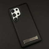 PU Leather Kickstand Case for Samsung Galaxy S25 Ultra | Microfibre Lining | Sleek Grip & Durable Protection