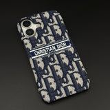 Embroidered Designer Fabric CD Case for iPhone 17 | Sophisticated Slim Cover