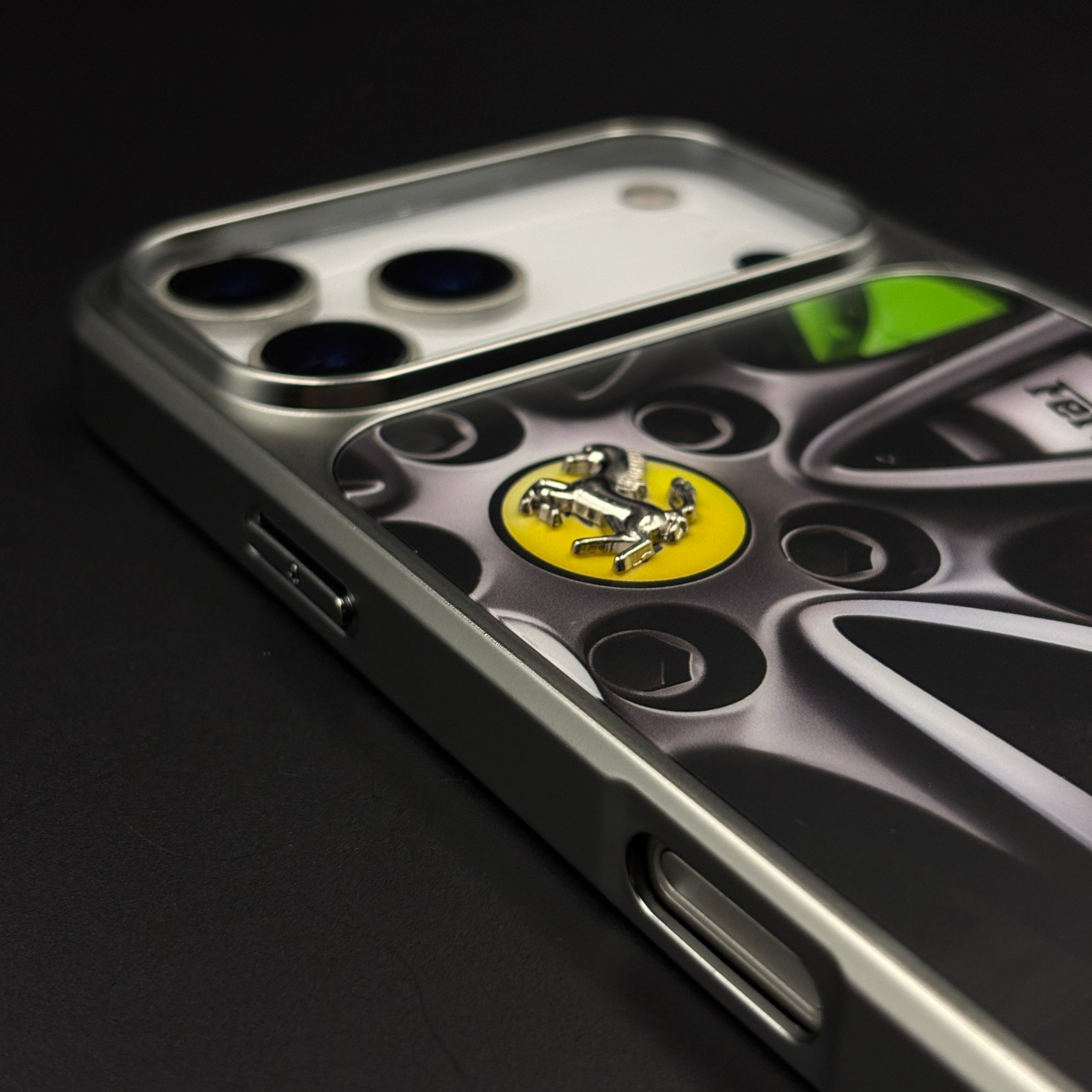 Luxury FR Horse Motorsport Inspired Metal Frame Case for iPhone 17 Series