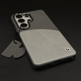 Luxury Dual-Tone Leather Hidden MagSafe Case Cover for Samsung Galaxy S26 Ultra