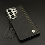 Stitched Leather Hidden MagSafe Case for Samsung Galaxy S26 Ultra