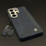 Stitched Leather Hidden MagSafe Case for Samsung Galaxy S26 Ultra