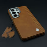 Stitched Leather Hidden MagSafe Case for Samsung Galaxy S26 Ultra