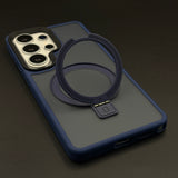 Smoky Matte Metal Stand MagSafe Case Cover for Samsung Galaxy S26 Ultra