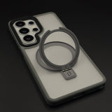 Smoky Matte Metal Stand MagSafe Case Cover for Samsung Galaxy S26 Ultra