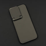 Dotted Leather Feel Case with Foldable Stand for iPhone Series | Premium Grip | Kickstand Style