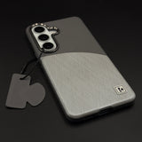 Luxury Dual-Tone Leather Hidden MagSafe Case Cover for Samsung Galaxy S26