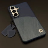 Luxury Dual-Tone Leather Hidden MagSafe Case Cover for Samsung Galaxy S26