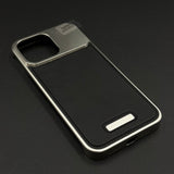 AeroFlex Aluminium Leather Case Hidden Magsafe for iPhone | Premium Metallic Frame | Hybrid Back Cover