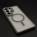 Smoky Matte MagSafe Case with Metal Camera Bump for Samsung Galaxy S26 Ultra
